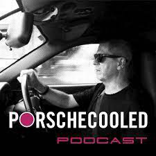 Image of the porscehooled podcast logo depicting a man driving a Porsche.